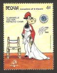 Stamps America - Saint Vincent and the Grenadines -  Bequia - la vaca clarabella