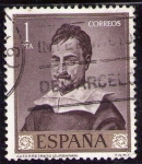 Stamps Spain -  1422-Francisco de Zurbarán