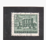 Stamps Hungary -  Plan de construcción- Instit. Optico