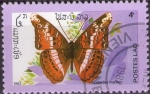 Sellos de Asia - Laos -  Mariposa