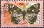 Sellos de Asia - Laos -  Mariposa