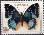 Sellos de Africa - Rwanda -  Charaxes smaragdalis