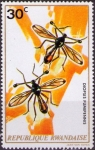 Stamps Africa - Rwanda -  Diopsis fumipennis