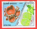 Stamps : Africa : Guinea_Bissau :  Peziza aurantia