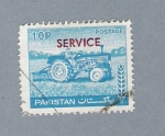 Stamps Pakistan -  Tractor