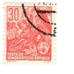Stamps Germany -  Alemania Oriental