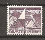 Stamps : Europe : Switzerland :  Serie Basica./ Señal de Triangulacion.