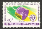 Stamps Rwanda -  Centº de la Unión Internacional de Telecomunicaciones