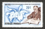 Stamps Rwanda -  25 anivº de la muerte de f.d. roosevelt