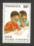 Sellos del Mundo : Africa : Rwanda : ciudad de los niños S.O.S. en kigali