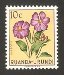 Sellos de Africa - Rwanda -  flora, dissotis 