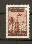 Stamps Morocco -  Paisajes y avion en vuelo
