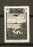 Stamps Africa - Morocco -  Paisajes y avion en vuelo
