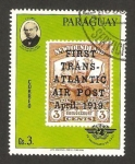 Stamps : America : Paraguay :  75 anivº de O.A.C.I. y centº de la muerte de sir rowland hill