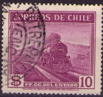 Stamps Chile -  Ferrocarril