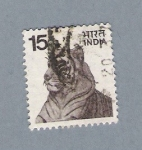 Stamps India -  Tigre (repetido)