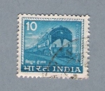 Stamps India -  Tren (repetido)