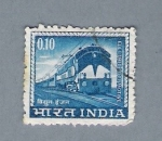 Stamps : Asia : India :  Tren