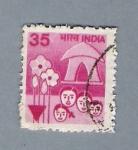 Stamps : Asia : India :  Familia