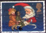 Stamps United Kingdom -  Papa noel