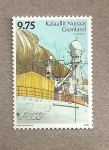 Stamps Europe - Greenland -  Escala del barco Galathea 3