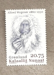 Stamps Greenland -  Alfred Wegener, científico