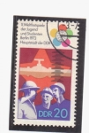 Stamps Germany -  Festival mundial para la juventud Berlín 73
