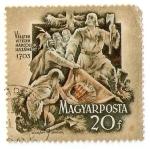 Stamps Hungary -  Hungría 1953 Scott 1043 Sello Veletek Vitezek Harcolok Hazamert Usado