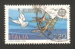 Stamps Italy -  europa cept, palomas mensajeras 