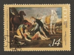 Stamps Russia -  cuadro de Poussin