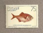 Stamps Portugal -  Madeira. Pez Beryx decadactylus