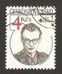 Sellos de Europa - Checoslovaquia -  jan nalepka, héroe de la resistencia checa durante la ocupación nazi