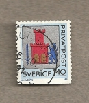 Stamps Sweden -  Castillo, correo privado