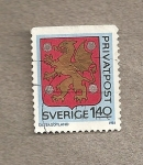 Stamps Sweden -  León rampante