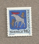 Sellos de Europa - Suecia -  Reno, correo privado