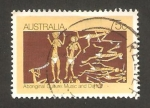 Sellos de Oceania - Australia -  cultura aborigen, música y danza