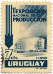 Stamps : America : Uruguay :  1ª EXPOSICION NACIONAL DE LA PRODUCCION