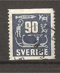 Stamps : Europe : Sweden :  Pinturas rupestres de Bohusland.