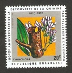 Stamps Rwanda -  150 anivº del descubrimiento de la quinina por caventou y pelletier