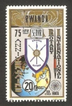 Stamps Rwanda -  75 anivº de Rotary International