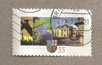 Stamps Germany -  50 Aniv de la admisión del Sarrre en la República Federal