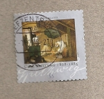 Stamps Germany -  cuadro de Carl Spitzweg