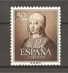 Stamps Spain -  V Centenario del nacimiento de Isabel la Catolica.
