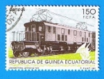 Stamps : Africa : Equatorial_Guinea :  Locomotora Japonesa 1932