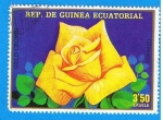 Stamps : Africa : Equatorial_Guinea :  Rosa (Reservado)