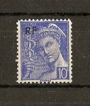 Stamps Europe - France -  Mercuri / Variante de impresion