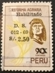 Stamps : America : Peru :  Reforma Agraria