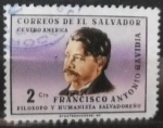 Sellos de America - El Salvador -  Francisco Antonio Gavidia