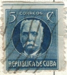 Stamps : America : Cuba :  pi CUBA Calixto Garcia 5c 2