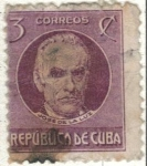 Stamps : America : Cuba :  pi CUBA Jose de la Luz 3c